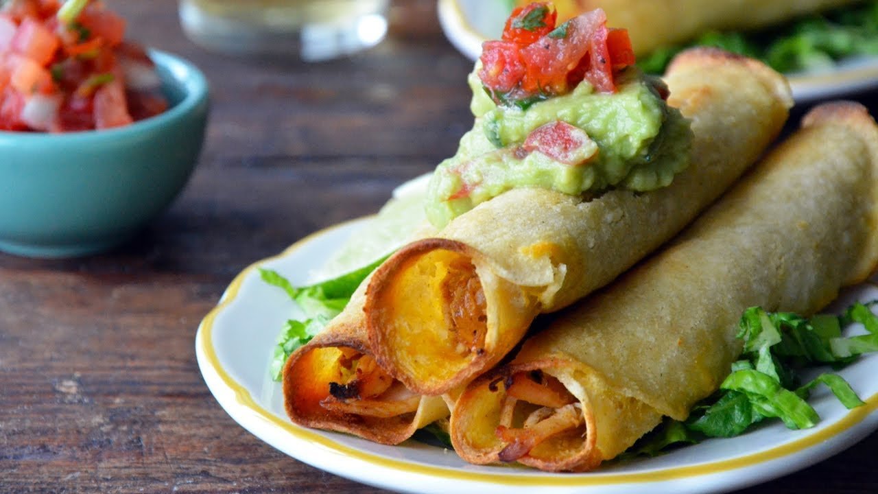 Baked Creamy Chicken Taquitos Recipe