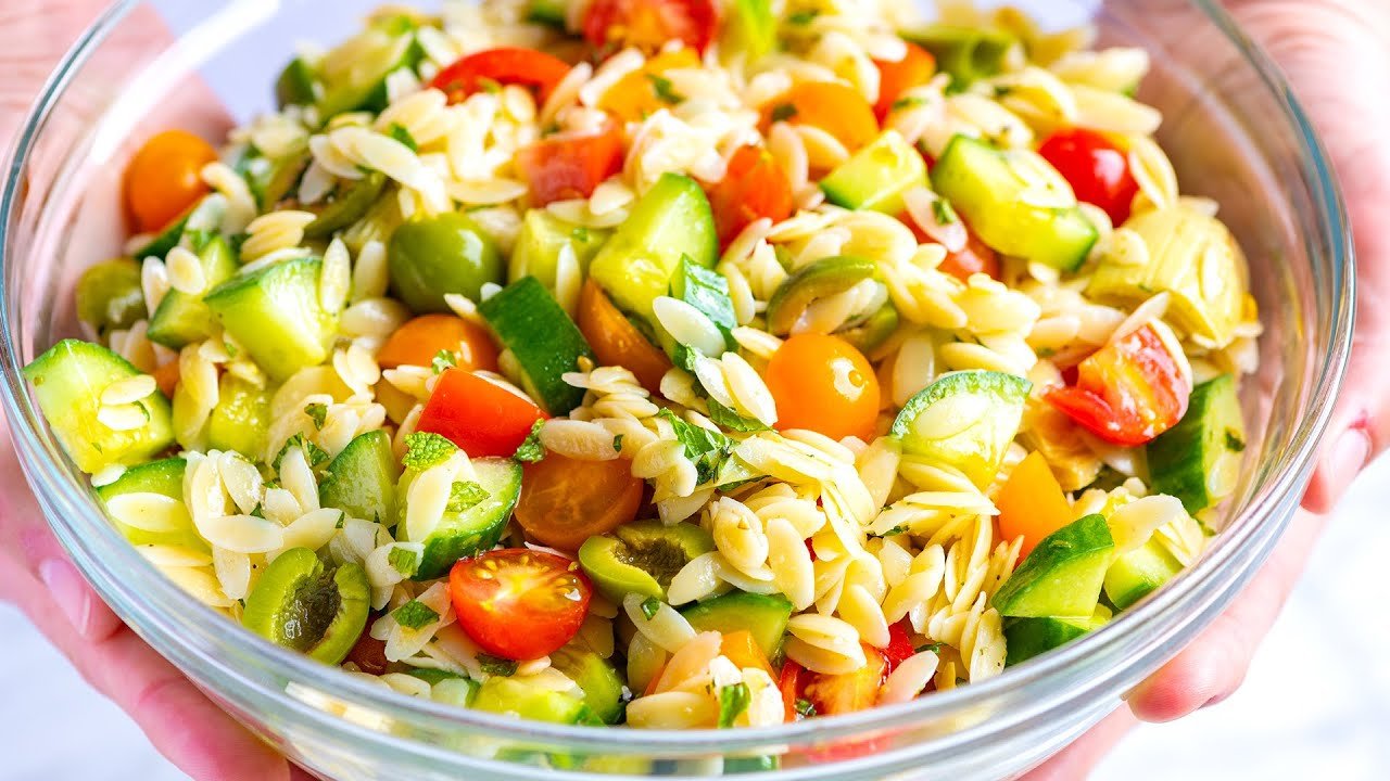 Lemon-Orzo Salad with Veggies and Chicken: A Bright, Versatile Summer Dish